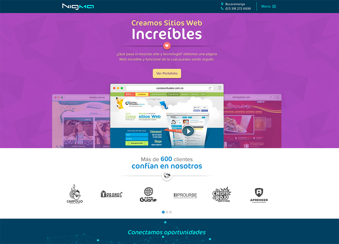 Interfaz Web Grupo Nigma